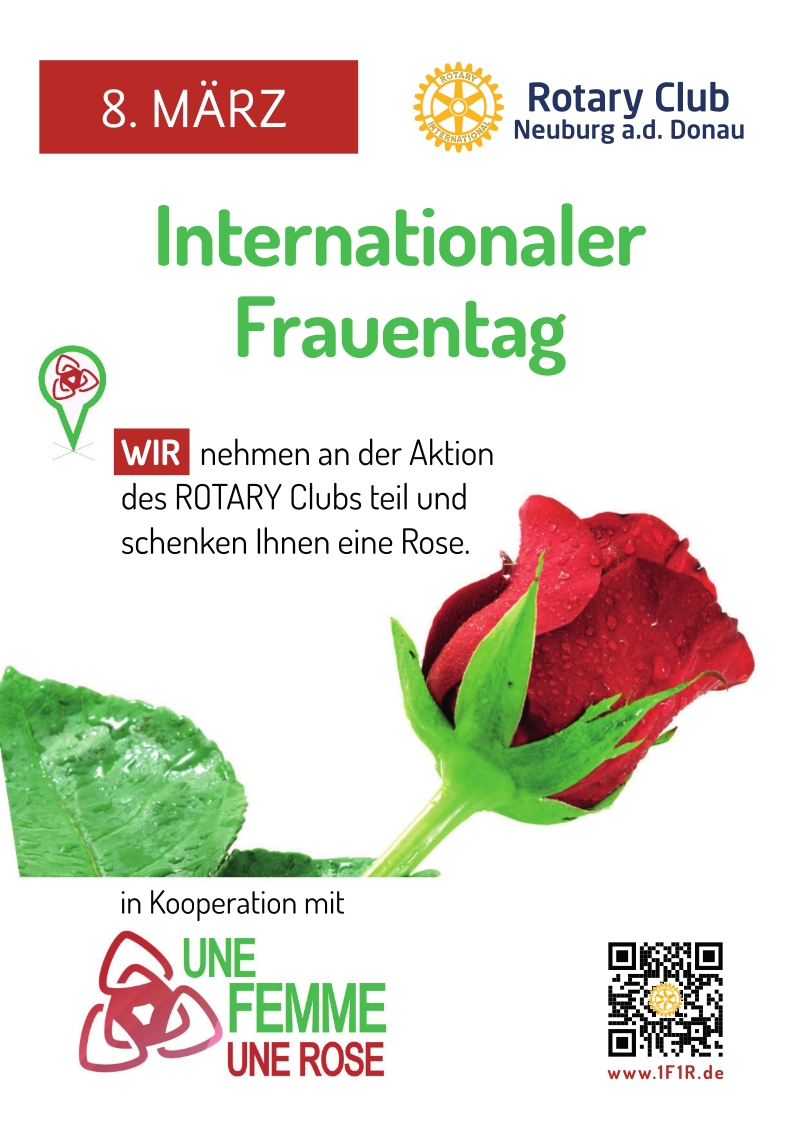 Internationaler Frauentag, RC Neuenburg an der Donau macht mit !